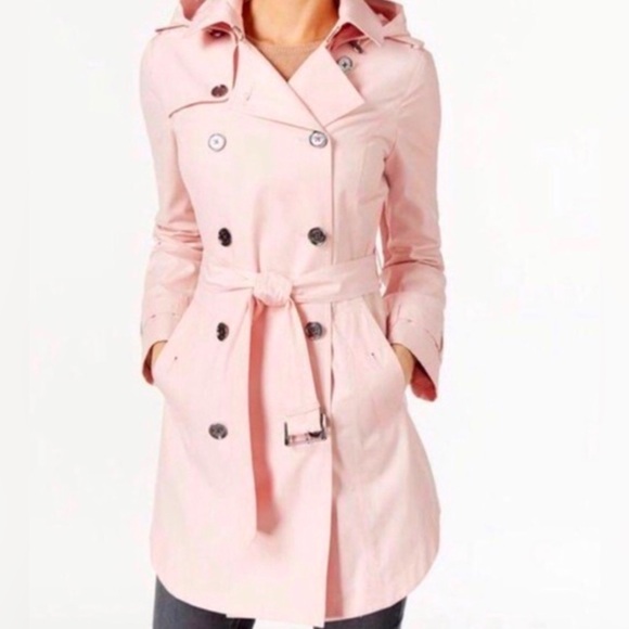 Michael Kors Double-Breasted Belted Trench Coat - Picture 1 of 10